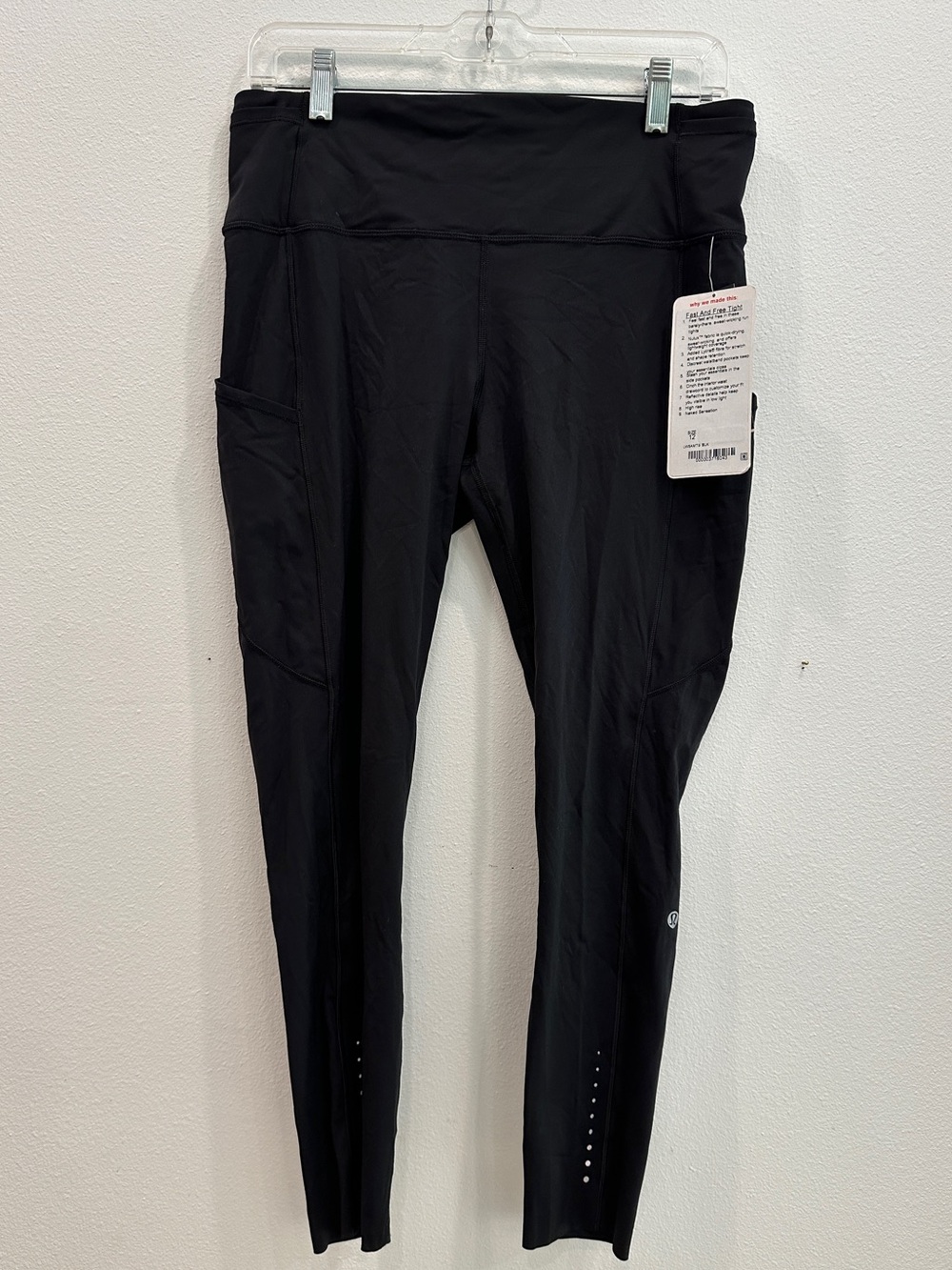 NWT Lululemon Athletica Fast and Free Tight Leggings Women’s size 12